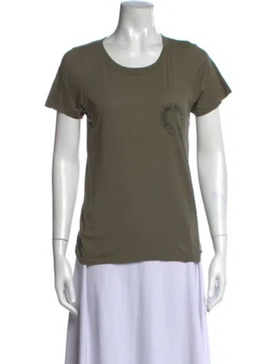 Pre-owned Chrome Hearts Cemetery Graphic Print T-shirt In Green