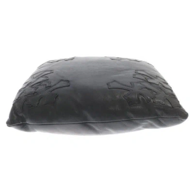 Pre-owned Chrome Hearts Cemetery Patch Cushion Pillow In Black