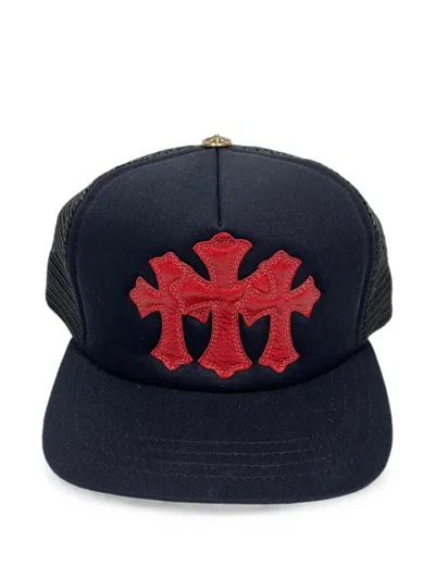 Chrome Hearts Cemetery Trucker Hat In Blue