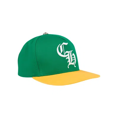 Pre-owned Chrome Hearts Ch Baseball Cap 'green/yellow' | Men's Size Onesize