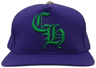 Pre-owned Chrome Hearts Ch Baseball Cap In Purple/green