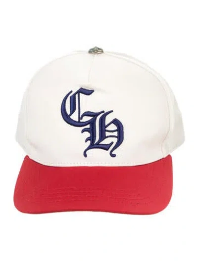 Pre-owned Chrome Hearts Ch Baseball Hat 4th Of July In White