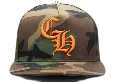 Pre-owned Chrome Hearts Ch Baseball Hat In Camo