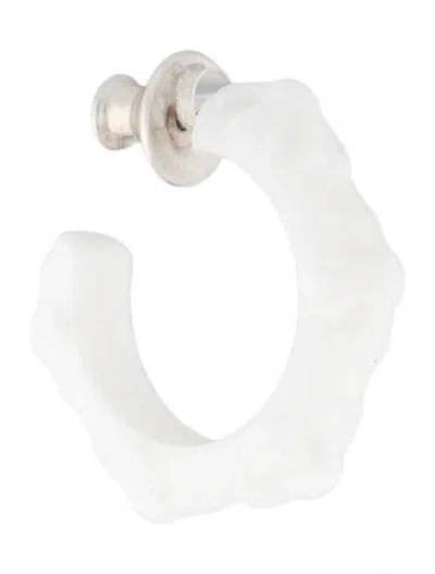 Pre-owned Chrome Hearts Ch Cross Silichrome Single Hoop Earring In Multi