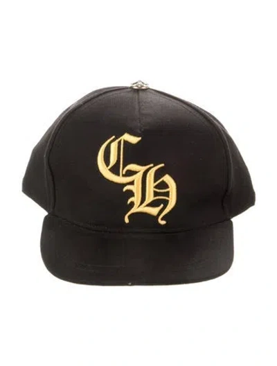 Pre-owned Chrome Hearts Ch Logo Baseball Hat In Black