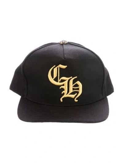 Pre-owned Chrome Hearts Ch Logo Baseball Hat In Black