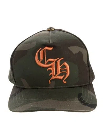 Pre-owned Chrome Hearts Ch Logo Baseball Hat In Green