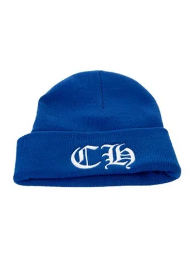 Pre-owned Chrome Hearts Ch Logo Beanie In Blue