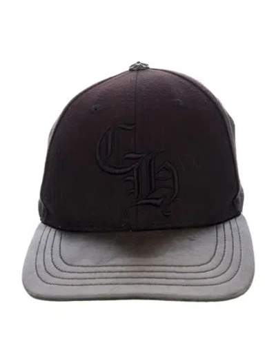 Pre-owned Chrome Hearts Ch Logo Fitted Baseball Hat In Black