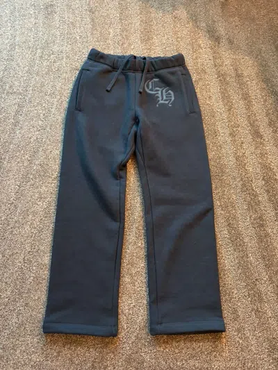 Pre-owned Chrome Hearts Ch Logo Sweatpant Fleece Size S In Black