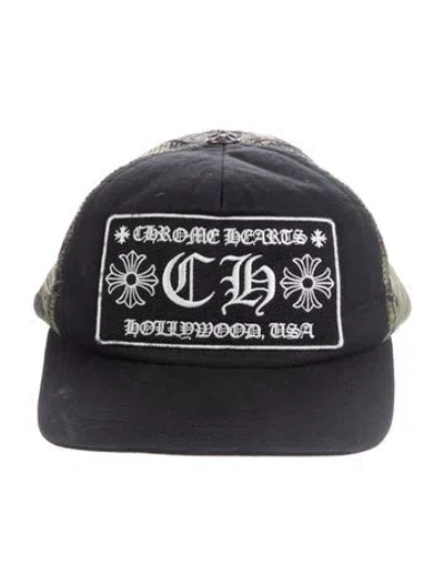 Pre-owned Chrome Hearts Ch Logo Trucker Hat In Green