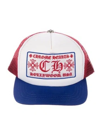 Pre-owned Chrome Hearts Ch Logo Trucker Hat In Multi