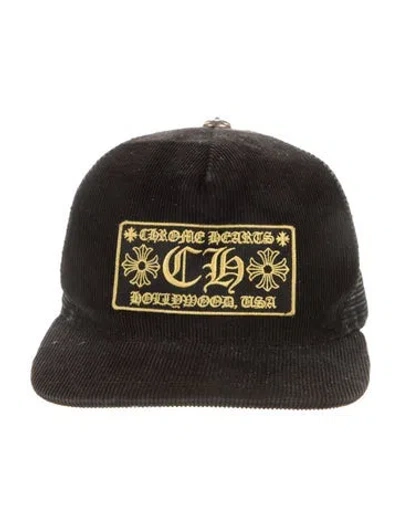 Pre-owned Chrome Hearts Ch Trucker Hat In Black