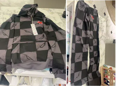 Chrome Hearts Checkerboard Sports Suit (hoodie  Trousers) In Black