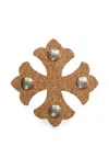 Chrome Hearts Ch-pins Cork Coaster In Neutral