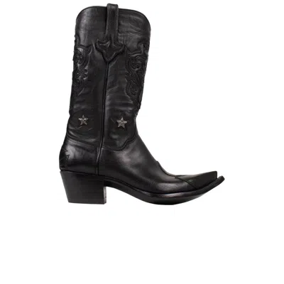 Pre-owned Chrome Hearts Wmns Western Cowboy Boot 'black' | Women's Size 8.5