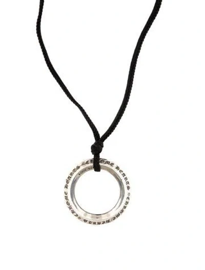 Pre-owned Chrome Hearts Circle Pendant On Generic Cord, 21", 21" In Multi