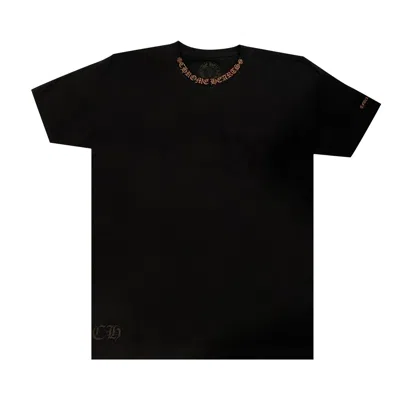 Pre-owned Chrome Hearts Collar Print T-shirt 'black/brown' | Men's Size S