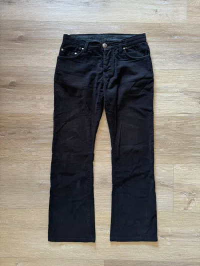 Pre-owned Chrome Hearts Corduroy Pants In Black