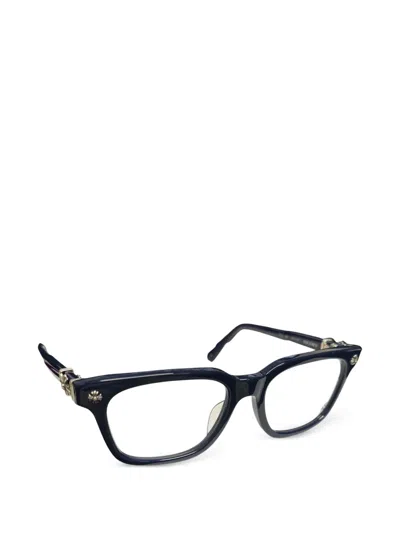 Chrome Hearts Cox Ucker Flower-detail Glasses In White