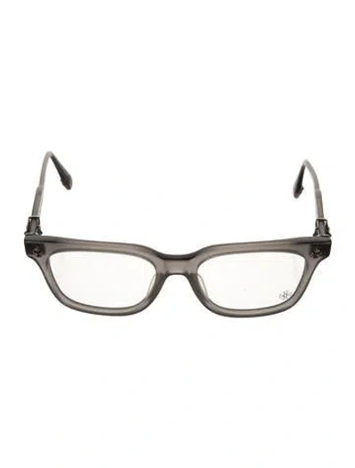 Pre-owned Chrome Hearts Cox Ucker Square Eyeglasses In Gray