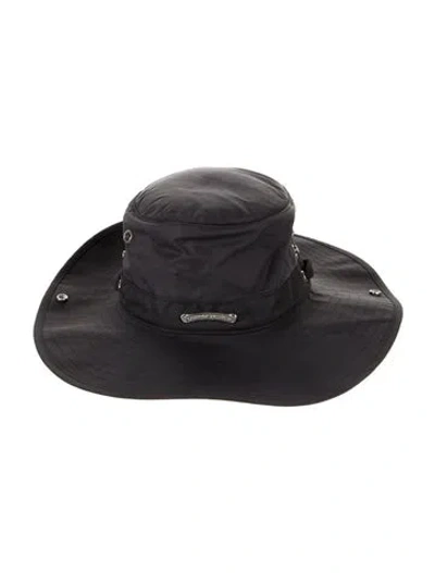 Pre-owned Chrome Hearts Crank Bait Fisher Hat In Black