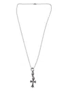 Chrome Hearts Cross Ball-chain Necklace In White