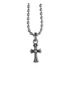 Chrome Hearts Cross Ball-chain Pendant In Silver