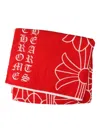 Chrome Hearts Cross Beach Towel In Red