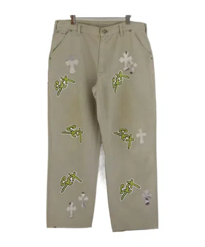 Chrome Hearts Cross Casual Pants In Brown