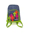 Chrome Hearts Cross Denim Backpack In Green