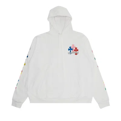 Pre-owned Chrome Hearts Cross Hoodie 'white/multicolor'