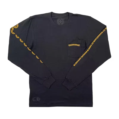 Pre-owned Chrome Hearts Cross Long-sleeve 'black/yellow'