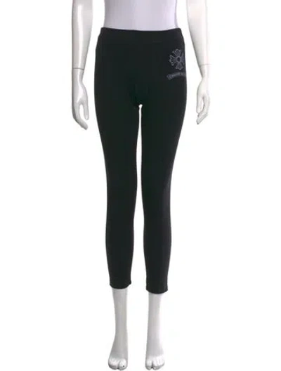 Pre-owned Chrome Hearts Cross Maltese Skinny Leg Pants In Black