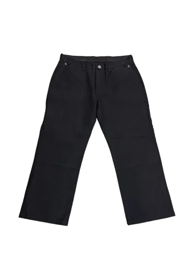 Chrome Hearts Cross Patch Double-knee Jeans In Black