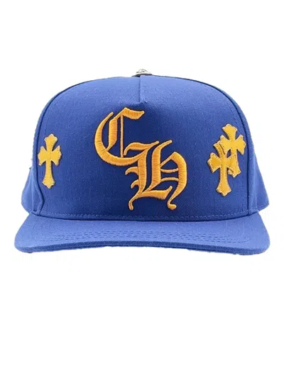 Chrome Hearts Cross-patch Embroidered Cap In Gold