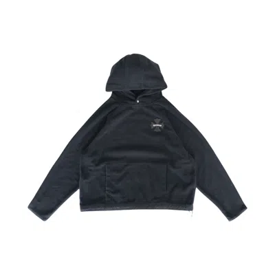Pre-owned Chrome Hearts Cross Patch Fleece Hoodie 'black' | Men's Size L