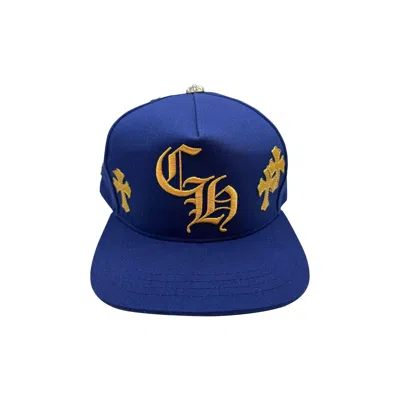 Pre-owned Chrome Hearts Cross Patch Hat 'blue/yellow'