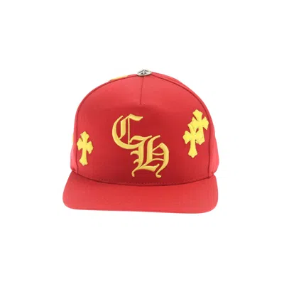 Pre-owned Chrome Hearts Cross Patch Hat 'red/yellow'