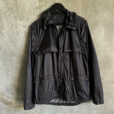 Pre-owned Chrome Hearts Cross Patch Nylon Windbreaker Jacket In Black