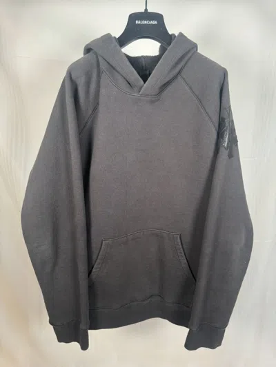 Pre-owned Chrome Hearts Cross Patch Paper Jam Hoodie In Black