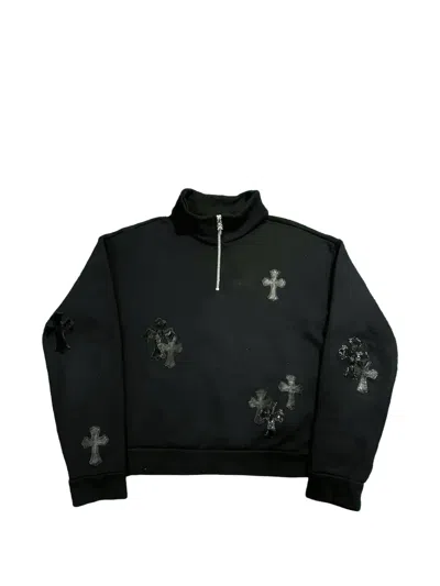 Chrome Hearts Pullover Mit Viertelreissverschluss In Black