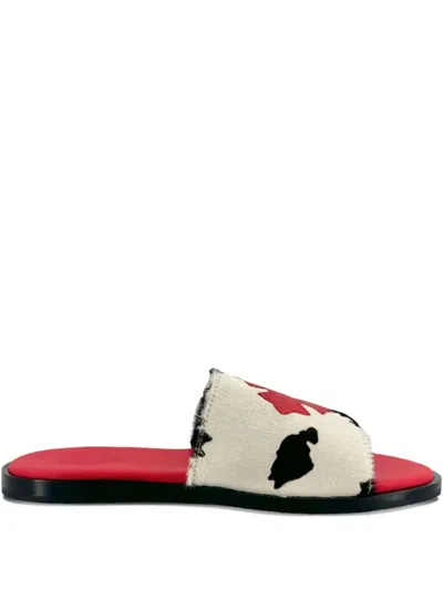 Chrome Hearts Cross-patch Sandals In Multi