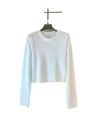 Chrome Hearts Cross Pattern Short Sweatshirt In White