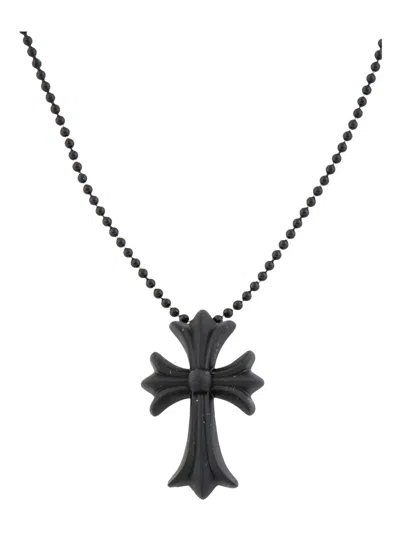 Chrome Hearts Cross-pendant Necklace In Black