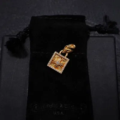 Chrome Hearts Cross Pendant In Yellow