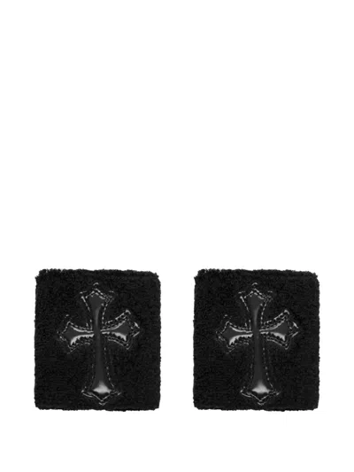 Chrome Hearts Cross Sweatband Set In Black