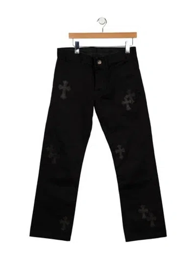 Pre-owned Chrome Hearts Cross Sweatpants In Black