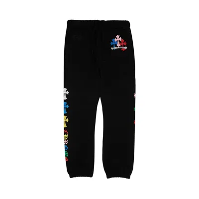 Pre-owned Chrome Hearts Cross Sweatpants 'black/multicolor'
