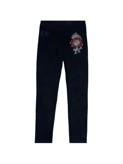 Chrome Hearts Crosses Scroll Track Pants In Black